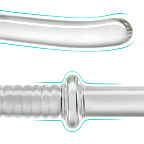Miniatura 5 de Consolador De Cristal Pene Punto G Y Estimulación Anal Juguete Sexual, Diseño Único Con Forma De Espada Y Juego De Temperatura Para Principiantes Y Jugadores Avanzados Mujeres Hombres Placer M
