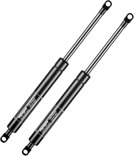 Vepagoo 2 x Amortiguadore de Gas 350MM 100N/10KG, Universal Muelle de Gas Pistons para Cama Canape, Puerta Cocina Slow, Muebles Cocina, Maletero, Muebles de TV, Ventana