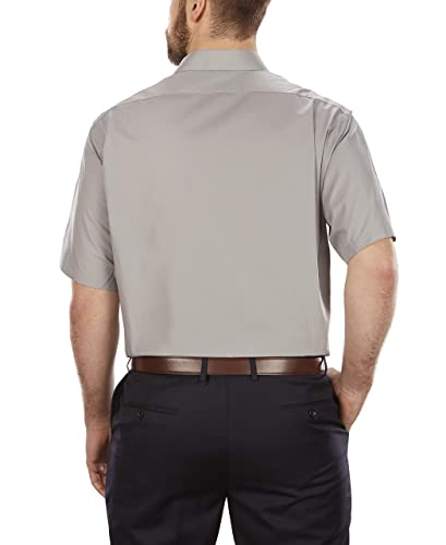 Image of Van Heusen Men's BIG FIT Short Sleeve Dress Shirts Poplin Solid (Big and Tall)