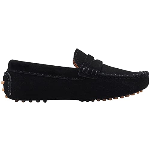 Image of rismart Boys Girls Slip on Loafers Casual Flat Kids Moccasin Slippers