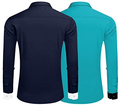 Image of Bellstone Men's Cotton Blend Solid Regular Fit Full Sleeve Short Kurta | Men's Trendy Short Kurta | Ethnic Stylish Casual Lightweight Summer Kurta for Daily and Occasion Use