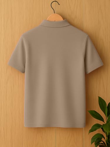 Image of YAZOLE Men's Lycra Blend Round Neck T Shirt | Solid Half Sleeve Regular Fit Tee | Casual Sports Gym Office Travel Running Walking | Perfect for Everyday Use | - (S to XXL)