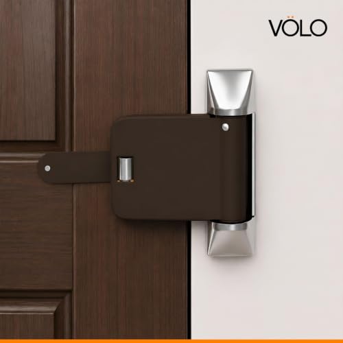 Image of VOLO Door Closer | Heavy Duty Automatic Door Closer | Adjustable Door Speed for Home Office Hotel & Commercial Doors | 1 Year Warranty | (Helix Brown | 40 Kg Capacity | Spring)