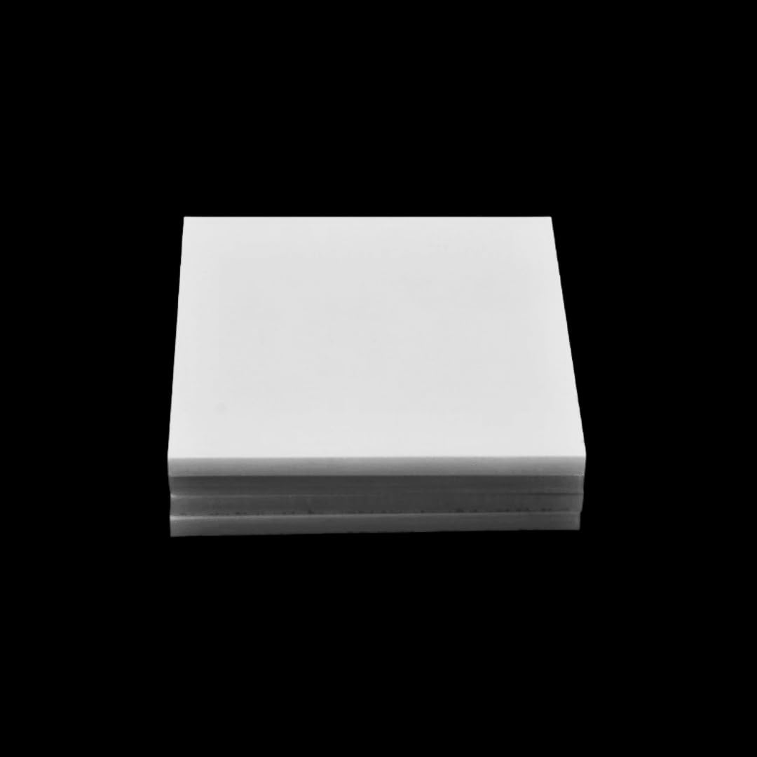 Quadratische Zirkonoxidplatte – Yttrium-stabilisierte ZrO₂-Keramikplatte for industrielle, Labor- und Heimwerkeranwendungen – 1 Stück(100x100x4mm)