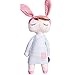 hokkk MeToo farcito Peluche Ragazza addormentata Bunny Rabbit Baby Doll Morbido Simpatico Giocattolo di Moda Regalo di Natale 1