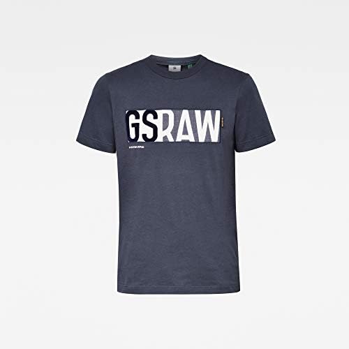 G-STAR RAW Men's Gs Raw Denim Logo T 