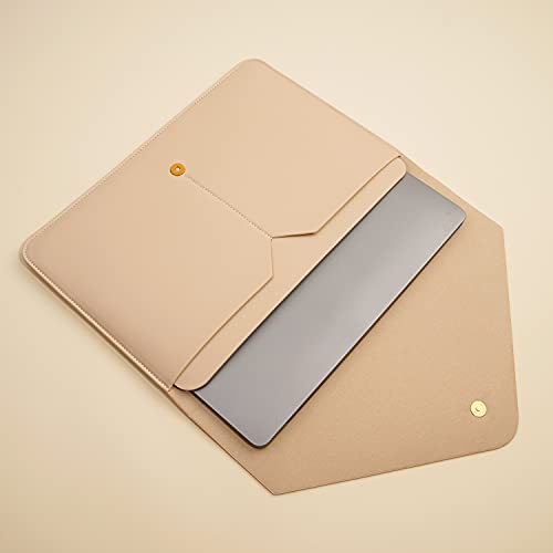 Benfan Laptop Sleeve 15 Inch Compatible with New MacBook Pro 15, MacBook Pro 16, Surface Book 15, Dell XPS 15 with Small Pouch, Mouse Pad and Cord Organizer, Color Beige by Benfan - Used condition - Image 3