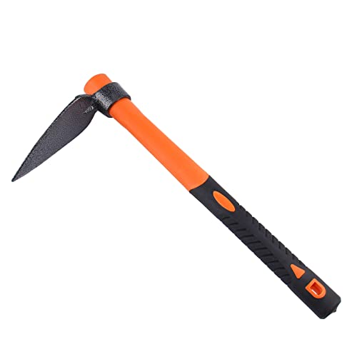 LUBAN Herzhacke mit strapazierfähigem, geschmiedetem Dechsel und ergonomischem, rutschfestem Griff 38.5 cm/15 Zoll, Einkopf-Scharfhacke für Gartenarbeit, Jagd, Landschaftsbau im Freien Cover