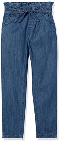 Hudson Girls' Pull-On Jeans, Stretch Denim Pants With Elastic Waistband, High Rise Waist, Dark Chambray, 8-10 #TOP21