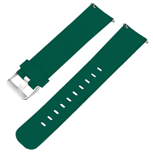 Image of ACM Watch Strap Silicone Belt 20mm compatible with Boat Wave Neo Smartwatch Casual Classic Band Green