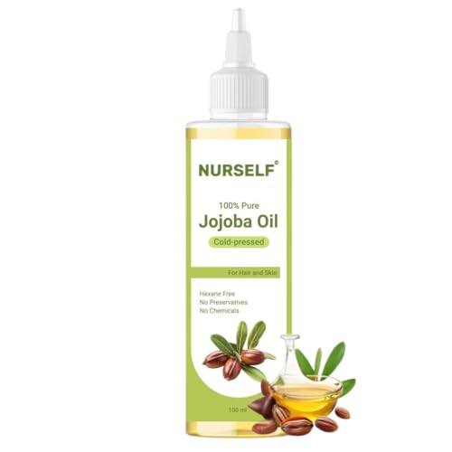 Jojoba Oil for Hair Growth and Skin for Men and Women, Pure Cold Pressed Oil for Hair Strengthening, Face Moisturizing & Scalp Care, Suitable for All Skin Types – 100 ml