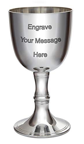 Wentworth Pewter Large Red Wine Pewter Goblet, Customized
