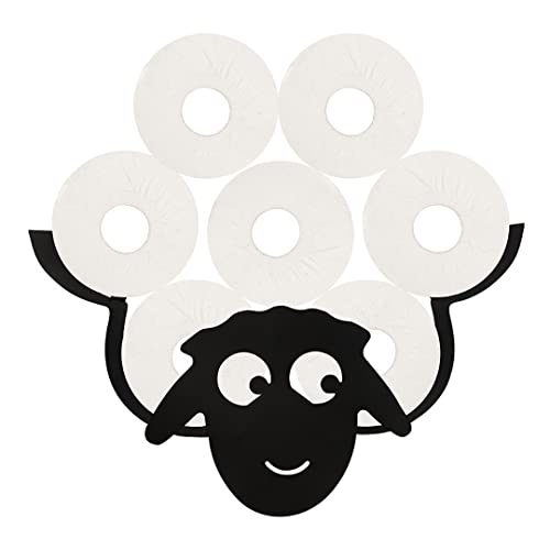 Freestanding Sheep Toilet Paper Holder Stand Farmhouse Bathroom Decor Shelf Over Toilet Bathroom Organizers And Storage Wallmounted Tissue Holder For Bathroom Rack Organization Decorations Accessories #TOP5