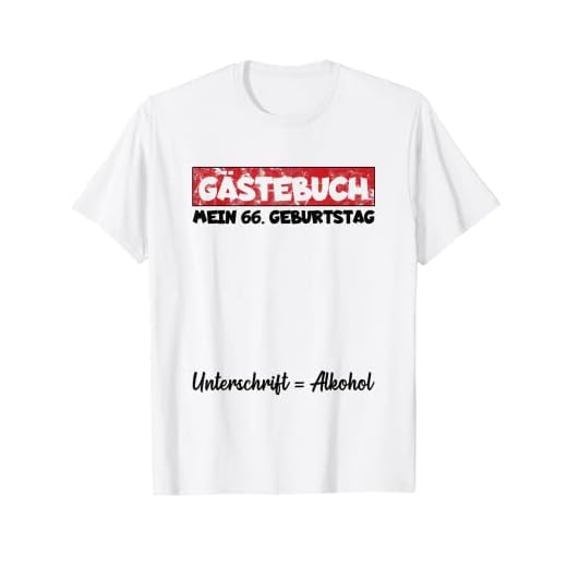 Libro de visitas 66 cumpleaños lista de invitados 66 años Camiseta