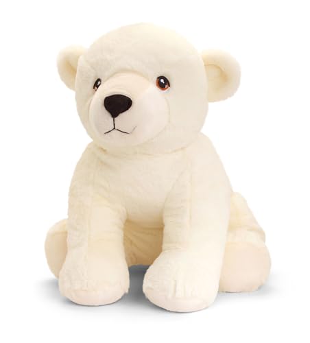 Peluche Ours Polaire 45cm Keel Toys KEELECO, un ami doux qui protège la Terre