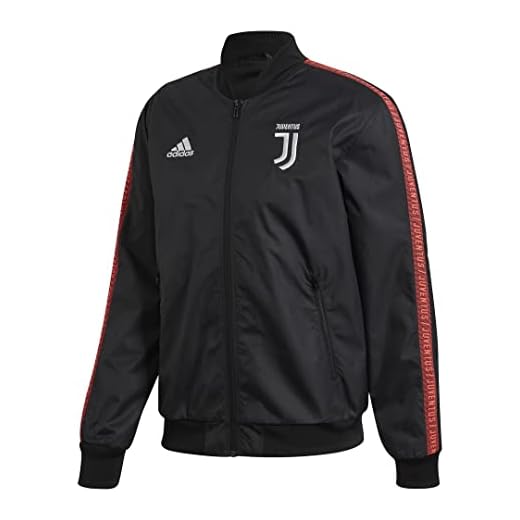 adidas 2019-20 Juventus Anthem Jacket - Black M