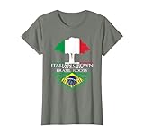 Radici Brasiliane Italiane Radici Brasiliane Famiglia Brasil Maglietta