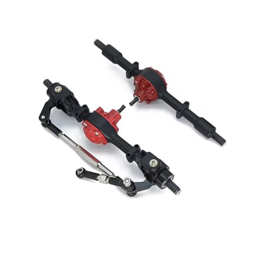 RC�t�����g���A�A�N�X���Z�b�g For Wpl C14 C24 B14 B24 B16 B36 D12 RC �J�[�p ���^���t�����g�����A�A�N�X�� �����[�g�R���g���[���J�[�A�N�Z�T���[ �u���b�N���b�h �V���o�[(Black axle)
