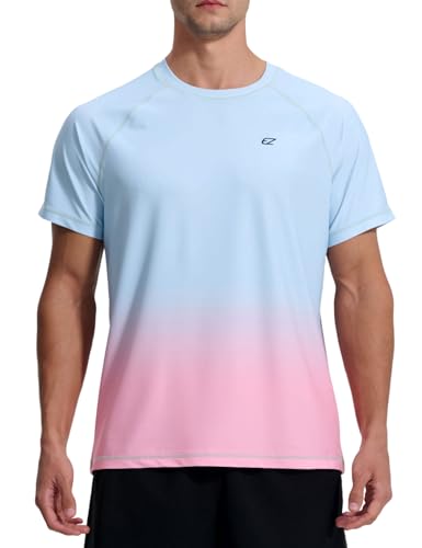 Image of Men's Swim Shirts Rash Guard UPF 50+ UV Sun Protection T-Shirt Quick Dry Fishing Beach T Shirts