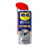 WD-40 Specialist Cutting Oil 400ml, Metal Cutting and Drilling Fluid, Extreme Pressure Lubricant for Stainless Steel, Reduces Heat and Extends Tool Life, Smart Straw 360° Spray