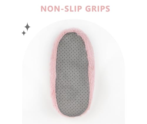 DICUIRD Womens Thick & Warm Slipper Socks with Grippers - House Fuzzy Slippers4