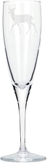 Stag Engraved Champagne Glass, Stag Glass, Gift for Men, Gift for Women