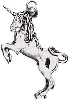Earthsea Charms Unicorn - for Health Courage and Protection Collection - Finished in Antique Silver