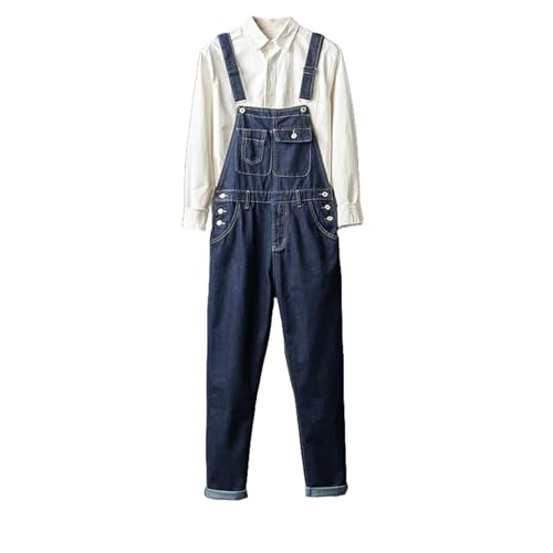 Combinaison en denim pour homme style japonais vintage et coupe droite