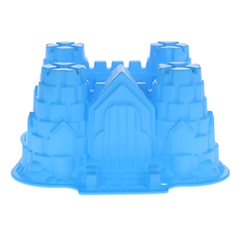 NUOMI Large Castle Cake Mold Baking Bakeware Nonstick Silicone 3D Bundt Cake Pan, for Birthday Party Wedding Anniversary