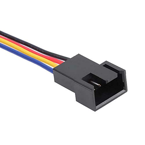 Adaptador de conector ventilador 5Pcs 5Pin a 4Pin miniatura 3