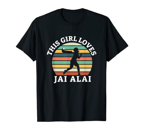 Esta chica ama a Jai Alai Pelota Vasco Jai Alai Camiseta