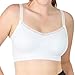 Coobie Seamless V-Neck With Lace Bra, White,One Size