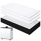 LemonRoad 4 Pcs Filter Refills Accessories Includes Medium Filter Replacement with Prefilter Cotton Replacement for Solder Fume Extractor Soldering Smoke Absorber, 14.4 x 6.9''