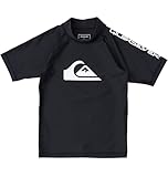 山波ロゴ ハイネック型半袖ボーイズ ラッシュガード