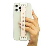 WiLLBee CLIPON2 ソフトミニ(対応機器サイズ:5.9~7インチ) ユニバーサル スマートフォン 指ホルダー ハンドストラップ グリップ ホルダー iPhone 13 Pro Max / Galaxy S21 Ultra Plus 対応 ピンク