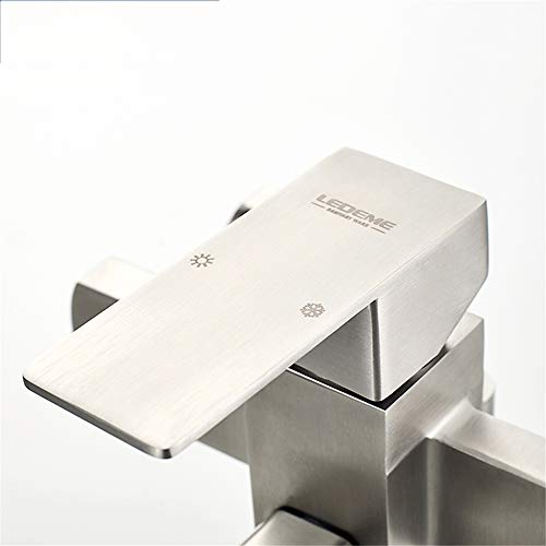 Robinet de douche de bain mitigeur mural en acier inoxydable B - 5