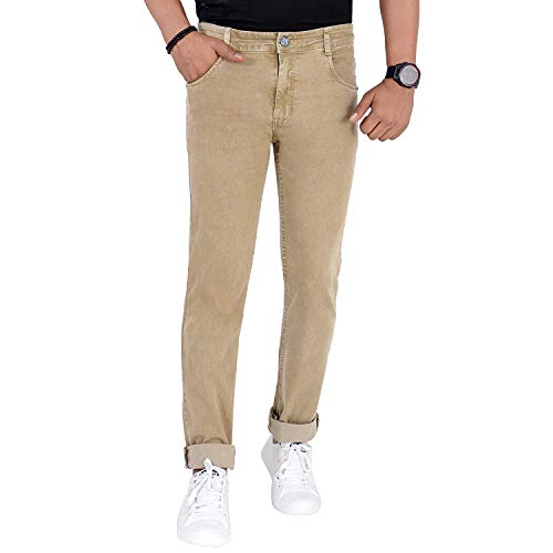 Image of M. R. Fashion Men's Regular Fit Denim Jeans (JA JEA 221 Beige 38)