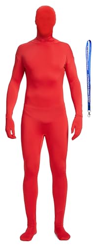 Image of Full Bodysuit Include Zipper Helper Unisex Spandex Stretch Adult Costume Zentai Disappearing Man Body Suit
