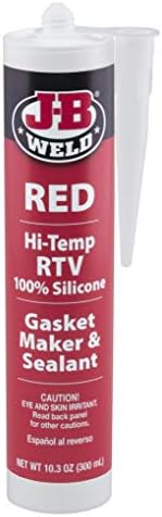 J-B Weld 31914 Red High Temperature RTV Silicone Gasket Maker and Sealant - 10.3 oz.