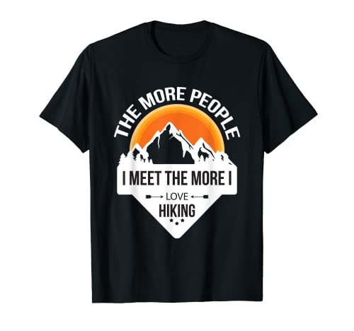 Wandern gehen Outdoor in der Natur Leute treffen Ich liebe Wandern T-Shirt Cover