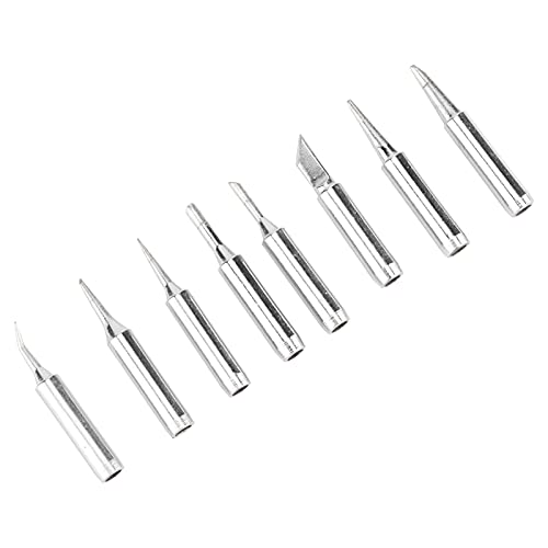 Parti di ricambio in ferro di saldatura in rame set 8pcs Accessori per stazioni di saldatura in argento multipla