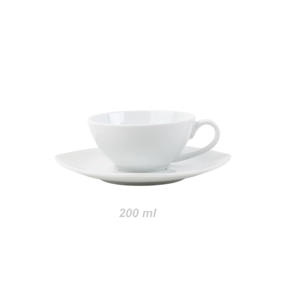 Holst Porzellan TT 101 FD 2-TLG. Tazza da tè in porcellana 0,20 L Fine Dining Bianco 2 set