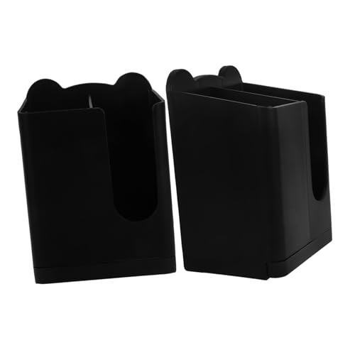 GLEAVI 2pcs Utensil Holder for Kitchen Counter: Wall Mounted Tableware Organizer - Plastic Storage Rack for Spoons and Chopsticks for Modern Kitchens