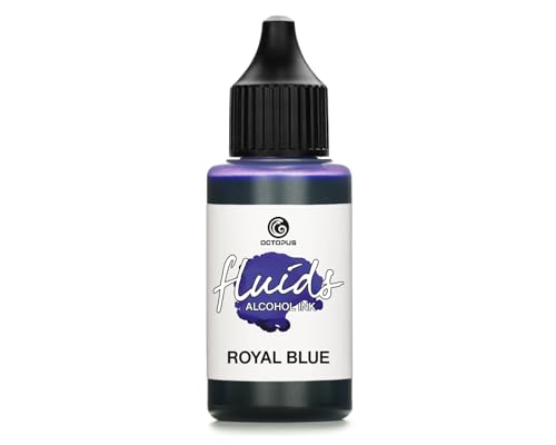 30ml Fluids Alcohol Ink ROYAL BLUE, Tinta al alcohol para Fluid Art y Resin Art, azul