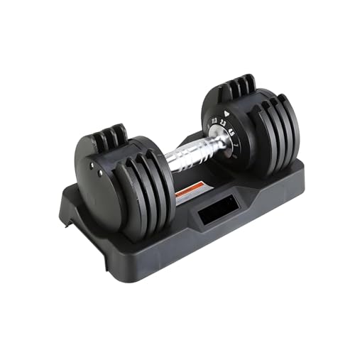Image of Adjustable Dumbbell 2.5KG UP TO 12KG - Quick Select | 5-Point Safety Locking System | Space-Saving | Ideal for Home Workouts & Personal Fitness Training (12, Kilograms) Pack Of 1