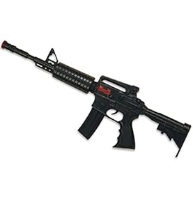 KarnevalsTeufel M16 Spielzeug Maschinengewehr mit Sound