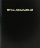 BookFactory Controlled Substance Drug Log Book/Journal/Logbook, Black Hardbound (XLog-120-7CS-A-L-Black(Controlled Substance Drug Log Book))