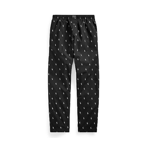 Polo Ralph Lauren Woven Polo Player Print Pants Black S