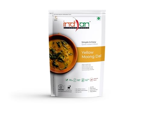 Image of Indian Kitchen Foods Instant Yellow Moong Dal - Freeze Dried, Gluten-Free, Ready-to-Eat Indian Vegan Meal