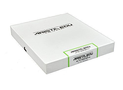Arista EDU Ultra VC RC Black & White Photographic Paper, Semi-Matte 8x10, 100 Sheets